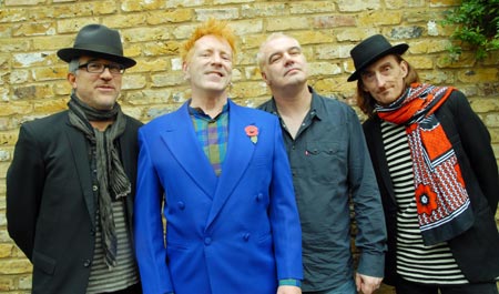 Bruce Smith, John Lydon, Scott Firth, Lu Edmonds, London November 2009, Photo: Dave Wainright © Public Image Ltd