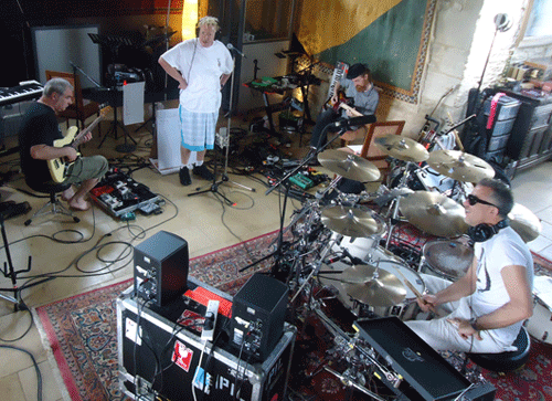 First picture of PiL in the recording studio, Cotswolds, July 2011 © Public Image Ltd / JRJL Productions (photo: Walter Jaquiss / John Rambo Stevens)
