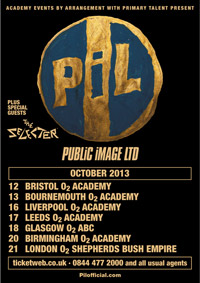 PiL: UK Tour October 2013