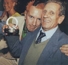 John and Dad, Q Awards, October 29th, 2001. Q Magazine Source unknown