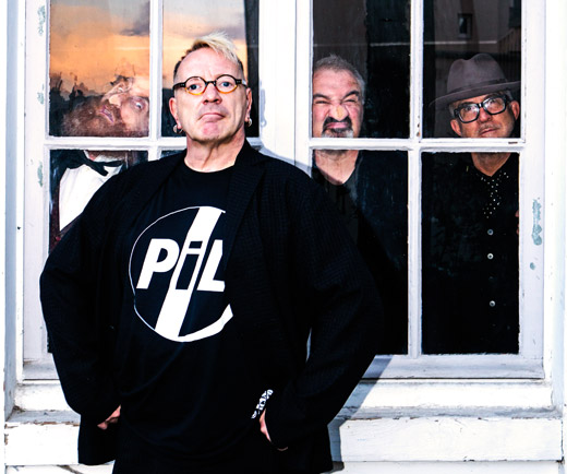 (left to right) Lu Edmonds, John Lydon, Scott Firth, Bruce Smith (photo Tomohiro Noritsune) © PiL Official 2015 