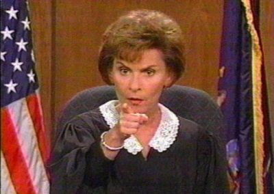 Judge Judy, Robert Williams v's John Lydon! November 1997 © source unknown