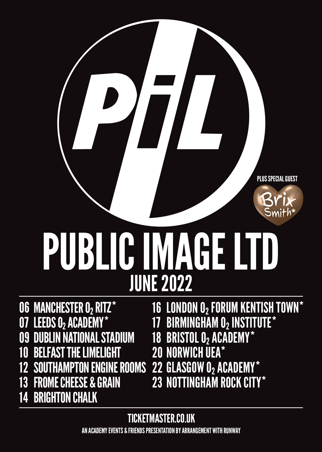 PiL 2022 Live Dates PiL 2022 Live Dates